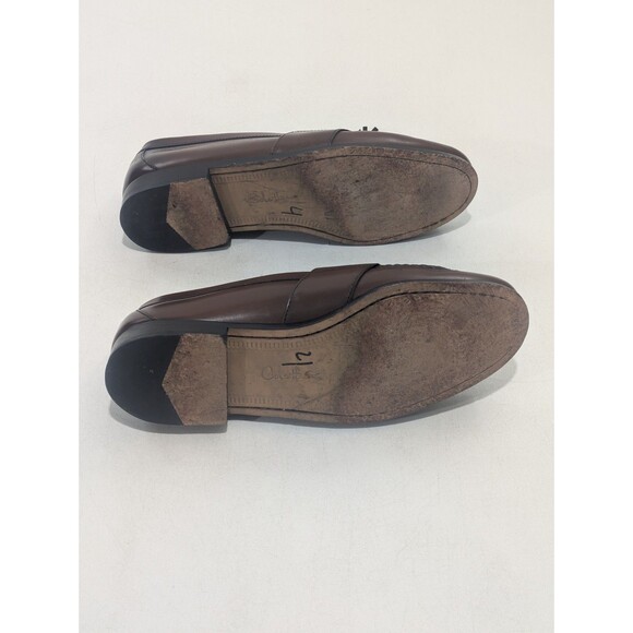 Cole Haan Brown Leather Tassel Loafers Men’s 9.5M Made in Italy